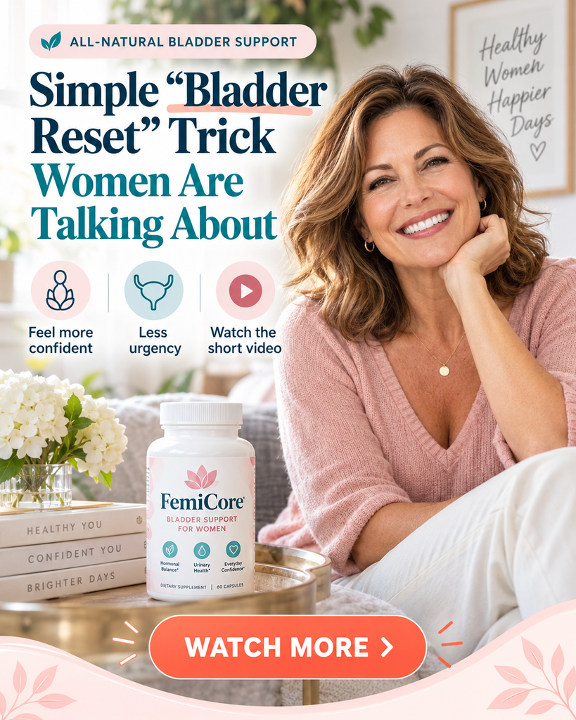 FemiCore bladder support
Woman over 40 learning about bladder health and natural wellness support